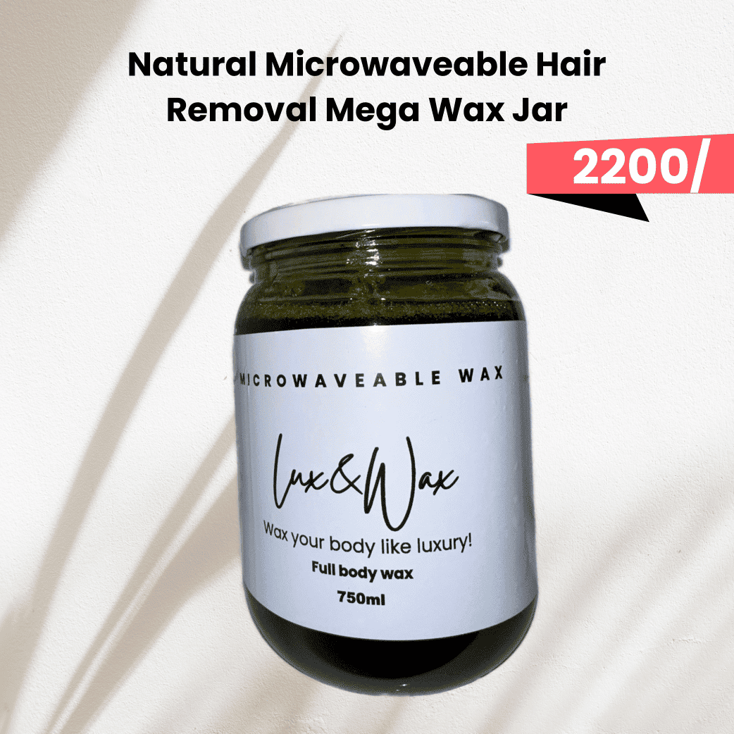 Natural Microwaveable Hair Removal Mega Wax Jar